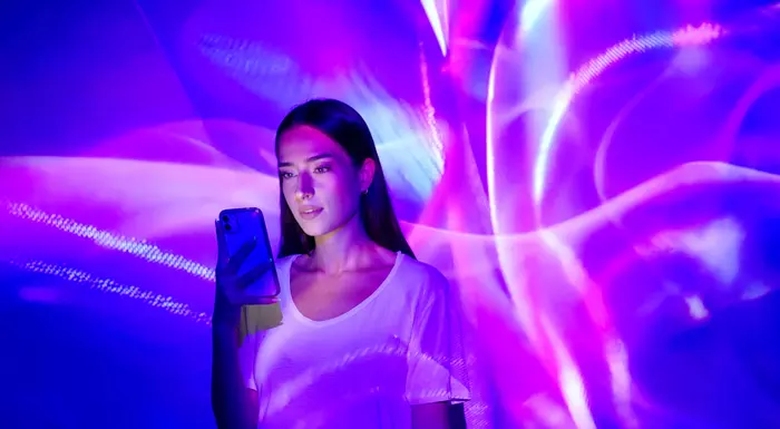 Girl looking at phone